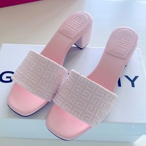 Givenchy Pink Heel Mule Sandals